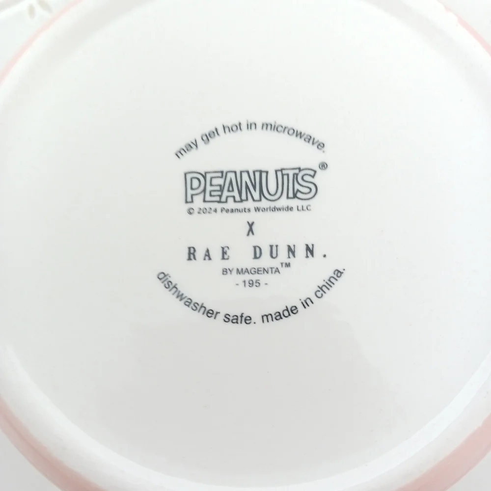 Rae Dunn × Peanuts Puppy Life Ceramic Dog Dish Bowl Mug